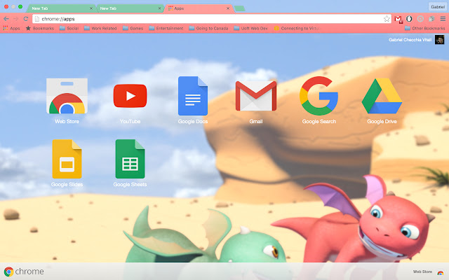 Baby Dragons  from Chrome web store to be run with OffiDocs Chromium online