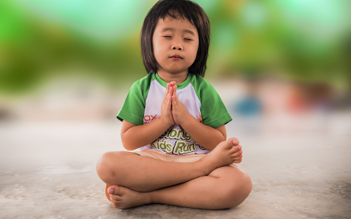 Baby meditating  from Chrome web store to be run with OffiDocs Chromium online