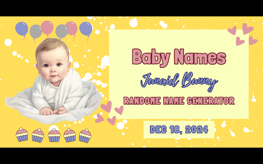Baby Name Generator  from Chrome web store to be run with OffiDocs Chromium online