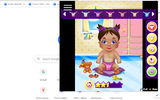 Babysitter Daycare Mania Game  from Chrome web store to be run with OffiDocs Chromium online
