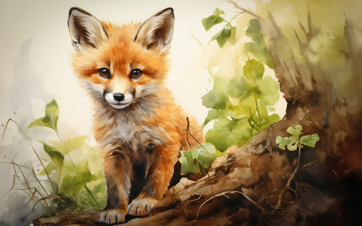 Baby tiger  from Chrome web store to be run with OffiDocs Chromium online