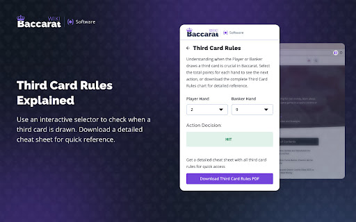 Baccarat Cheat Sheet  from Chrome web store to be run with OffiDocs Chromium online