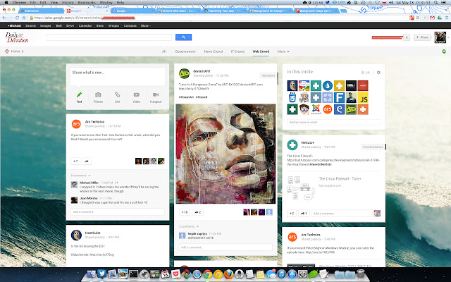 Background for Google™ Homepage and Google+  from Chrome web store to be run with OffiDocs Chromium online
