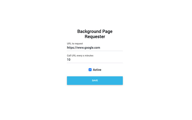 Background Page Requester  from Chrome web store to be run with OffiDocs Chromium online