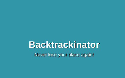 Backtrackinator  from Chrome web store to be run with OffiDocs Chromium online