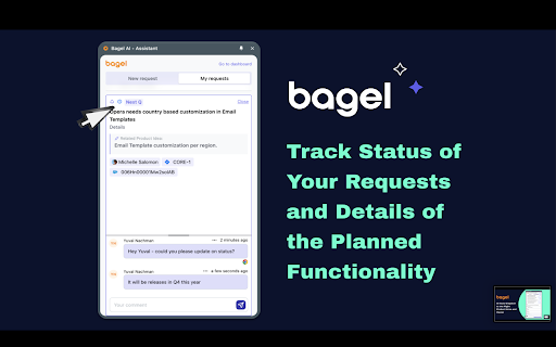 Bagel AI  from Chrome web store to be run with OffiDocs Chromium online