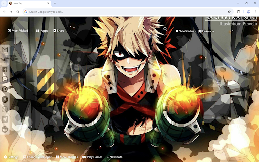 Bakugou Wallpaper  from Chrome web store to be run with OffiDocs Chromium online