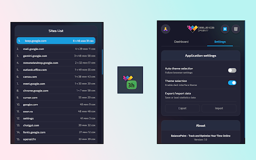 BalancePoint Track and Optimize Your Time Online  from Chrome web store to be run with OffiDocs Chromium online