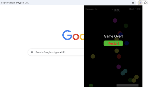 Ball Bouncer Game  from Chrome web store to be run with OffiDocs Chromium online