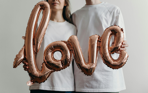 Balloon Love Theme  from Chrome web store to be run with OffiDocs Chromium online