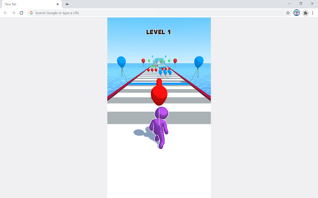 Balloon Run Hyper Casual Game  from Chrome web store to be run with OffiDocs Chromium online