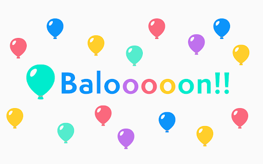 Balooooon!!  from Chrome web store to be run with OffiDocs Chromium online