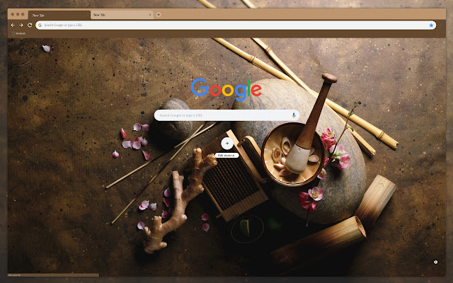 Bamboo root petals mortar  from Chrome web store to be run with OffiDocs Chromium online
