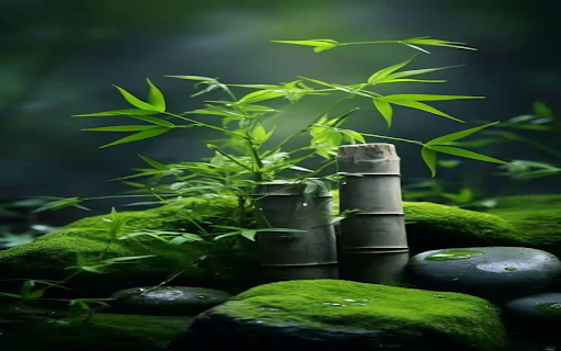 Bamboo wallpaper  from Chrome web store to be run with OffiDocs Chromium online