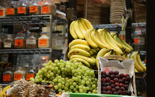 Banana Grapes and Plums  from Chrome web store to be run with OffiDocs Chromium online