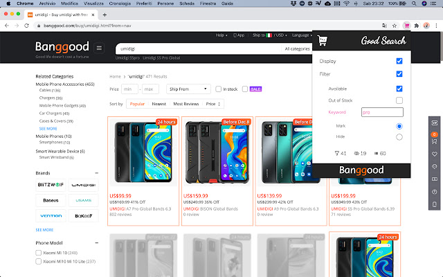 Banggood Good Search  from Chrome web store to be run with OffiDocs Chromium online