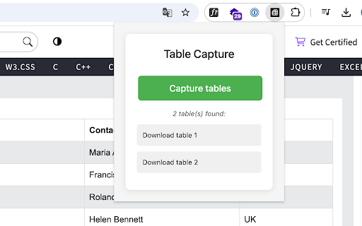 BankConv Table Capture  from Chrome web store to be run with OffiDocs Chromium online