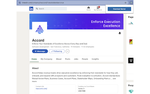 Banner Downloader  from Chrome web store to be run with OffiDocs Chromium online