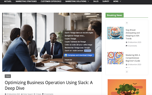 Baobab image compressor  from Chrome web store to be run with OffiDocs Chromium online
