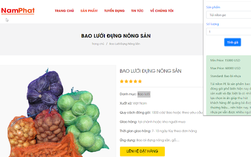 Bao Bì Nam Phát  from Chrome web store to be run with OffiDocs Chromium online