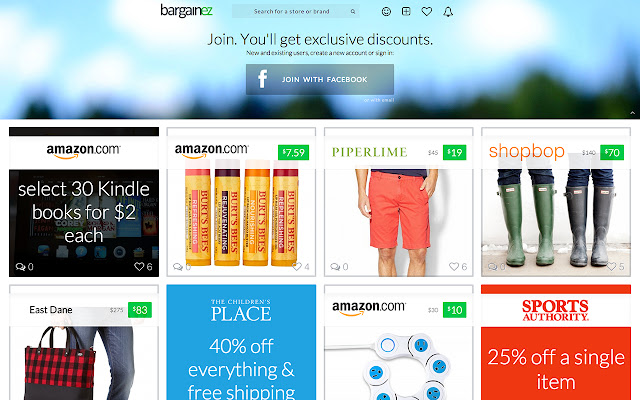 bargainez coupons  from Chrome web store to be run with OffiDocs Chromium online
