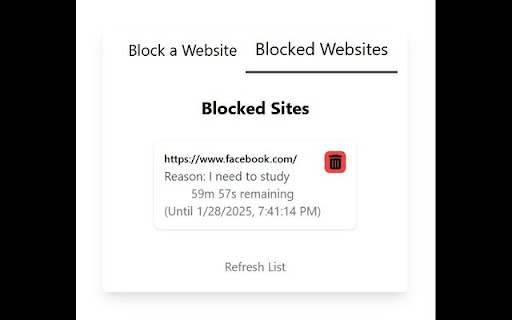 BarkBlocker  from Chrome web store to be run with OffiDocs Chromium online