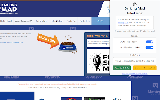 BarkingMad Autofeeder  from Chrome web store to be run with OffiDocs Chromium online