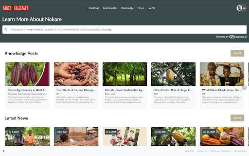 Barry Callebaut Nokare Recommendation  from Chrome web store to be run with OffiDocs Chromium online