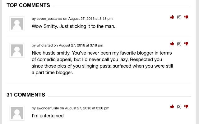 Barstool Sports Top Comments  from Chrome web store to be run with OffiDocs Chromium online