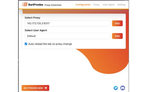 Bart Proxy Switcher  from Chrome web store to be run with OffiDocs Chromium online