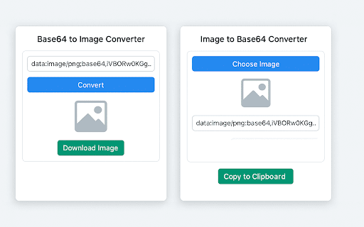 Base64 Image Converter  from Chrome web store to be run with OffiDocs Chromium online