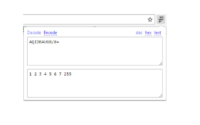 base64 to binary  from Chrome web store to be run with OffiDocs Chromium online