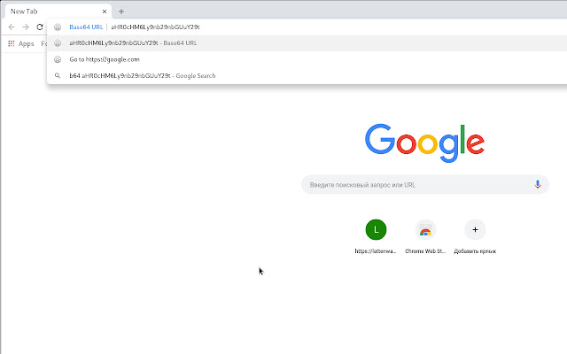 Base64 URL  from Chrome web store to be run with OffiDocs Chromium online
