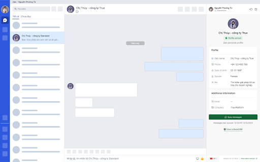 BaseCRM ChatSync  from Chrome web store to be run with OffiDocs Chromium online