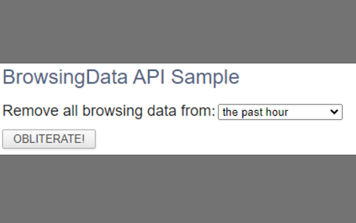 Basics Browser History Manager  from Chrome web store to be run with OffiDocs Chromium online