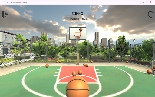 Basketball Court Dunk Shoot: Extreme Legends  from Chrome web store to be run with OffiDocs Chromium online