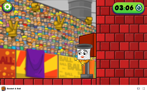 Basket  Ball Game Solve physics puzzles to score baskets!  from Chrome web store to be run with OffiDocs Chromium online