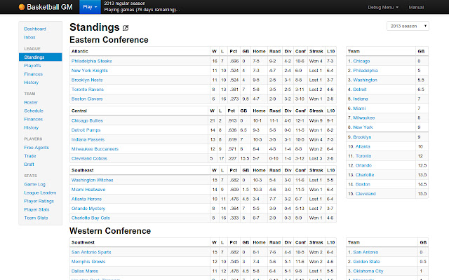 Basketball GM  from Chrome web store to be run with OffiDocs Chromium online