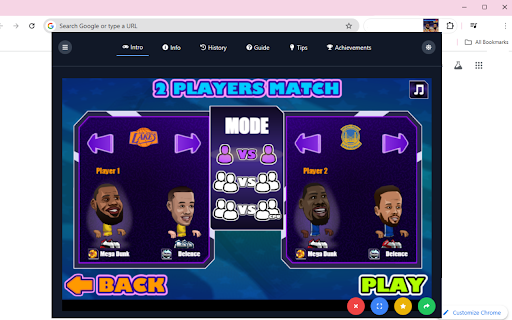 Basketball Stars HTML5  from Chrome web store to be run with OffiDocs Chromium online