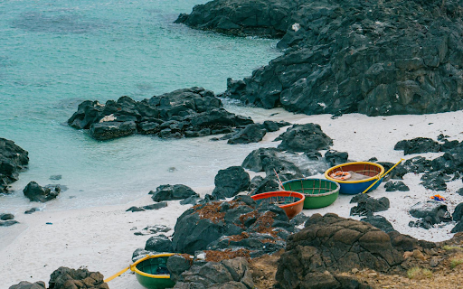 Basket boats on the beach  from Chrome web store to be run with OffiDocs Chromium online