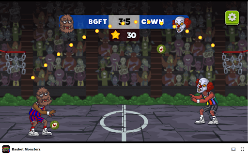 Basket Monsterz Game Toss eyeballs and win the Halloween tournament!  from Chrome web store to be run with OffiDocs Chromium online