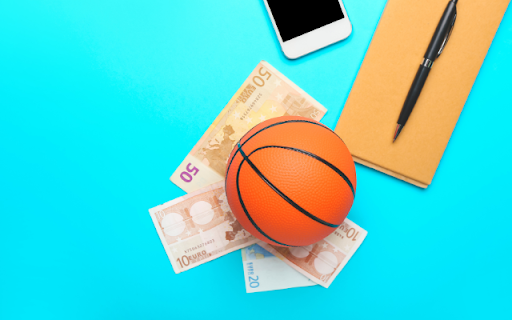 Basket Resting on 10, 20, and 50 Euro Bills  from Chrome web store to be run with OffiDocs Chromium online