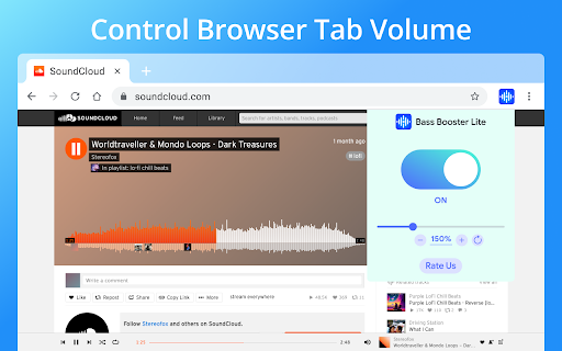 bass booster lite  from Chrome web store to be run with OffiDocs Chromium online