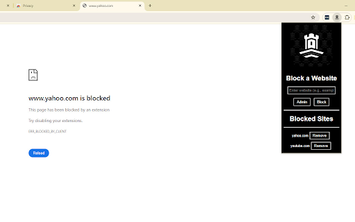 Bastion Web Blocker  from Chrome web store to be run with OffiDocs Chromium online