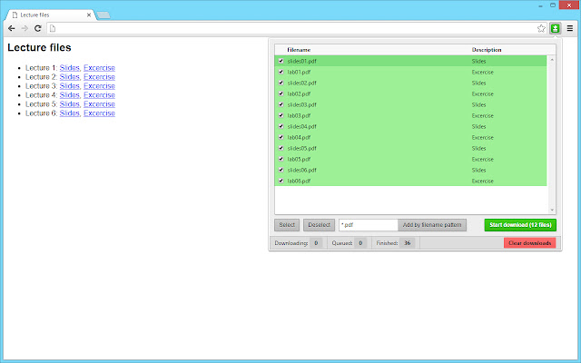 Batch Link Downloader  from Chrome web store to be run with OffiDocs Chromium online