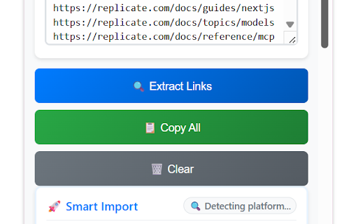 Batch Link Extractor  from Chrome web store to be run with OffiDocs Chromium online