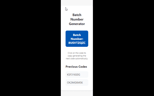 Batch Number Generator  from Chrome web store to be run with OffiDocs Chromium online