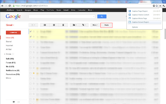 Batch Reply for GMail  from Chrome web store to be run with OffiDocs Chromium online