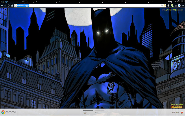 Bat in Blue 1600px  from Chrome web store to be run with OffiDocs Chromium online