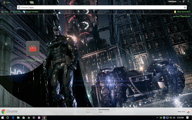 Batman Batmobile 1920 x 1080 dari toko web Chrome untuk dijalankan dengan Chromium OffiDocs online